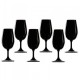 6x Black tasting glass Inao