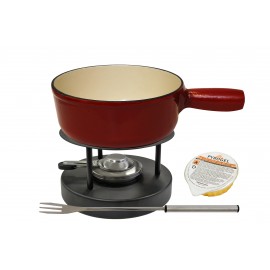 Fondue Set "Black & Red"