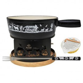 Fondue Set "Alpes" Black