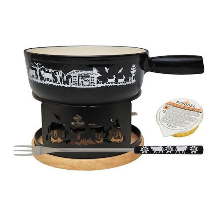 Fondue Set "Alpes" Black