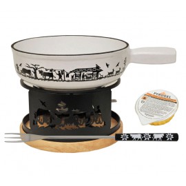 Fondue Set "Alpes" White 21